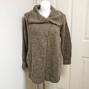 Cynthia Rowley Wool Sweater Women’s Small Black Relaxed Fit Crew Neck Soft Knit